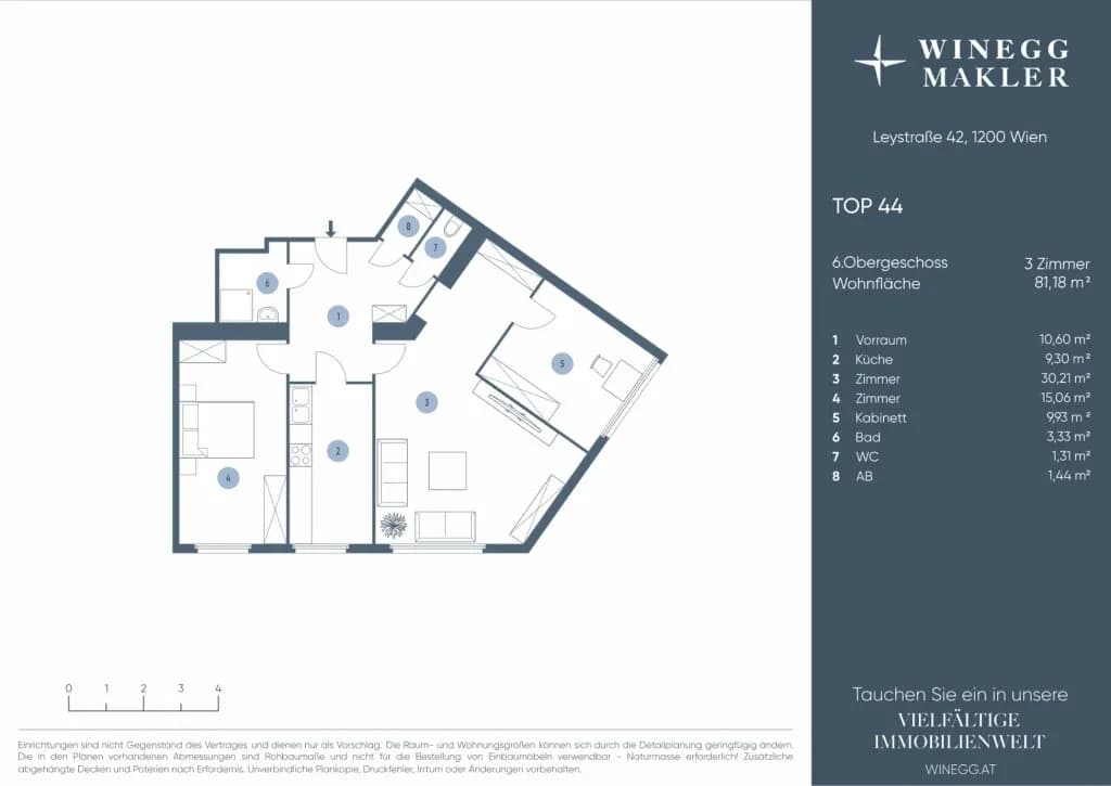 3-Zimmer-Wohnung kaufen in Wien – 81,18 m², € 295.000 – Bild 23 von 23