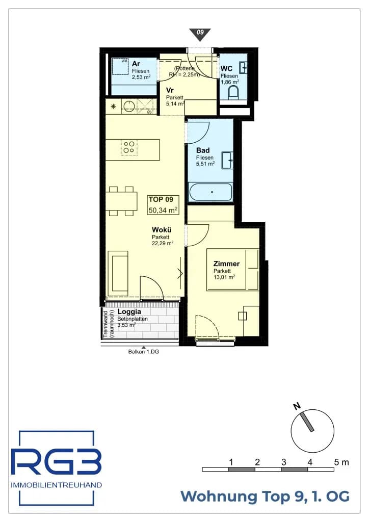 2-Zimmer-Wohnung kaufen in Wien – 50,34 m², € 299.000 – Bild 14 von 14