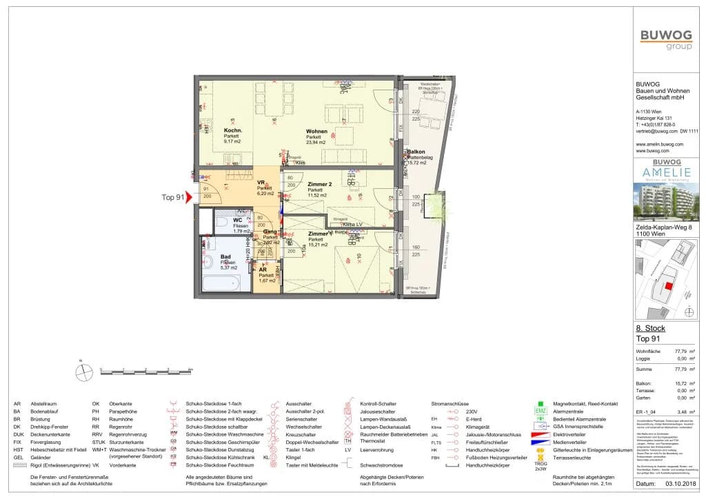 3-Zimmer-Wohnung kaufen in Wien – 77,79 m², € 549.999 – Bild 44 von 45