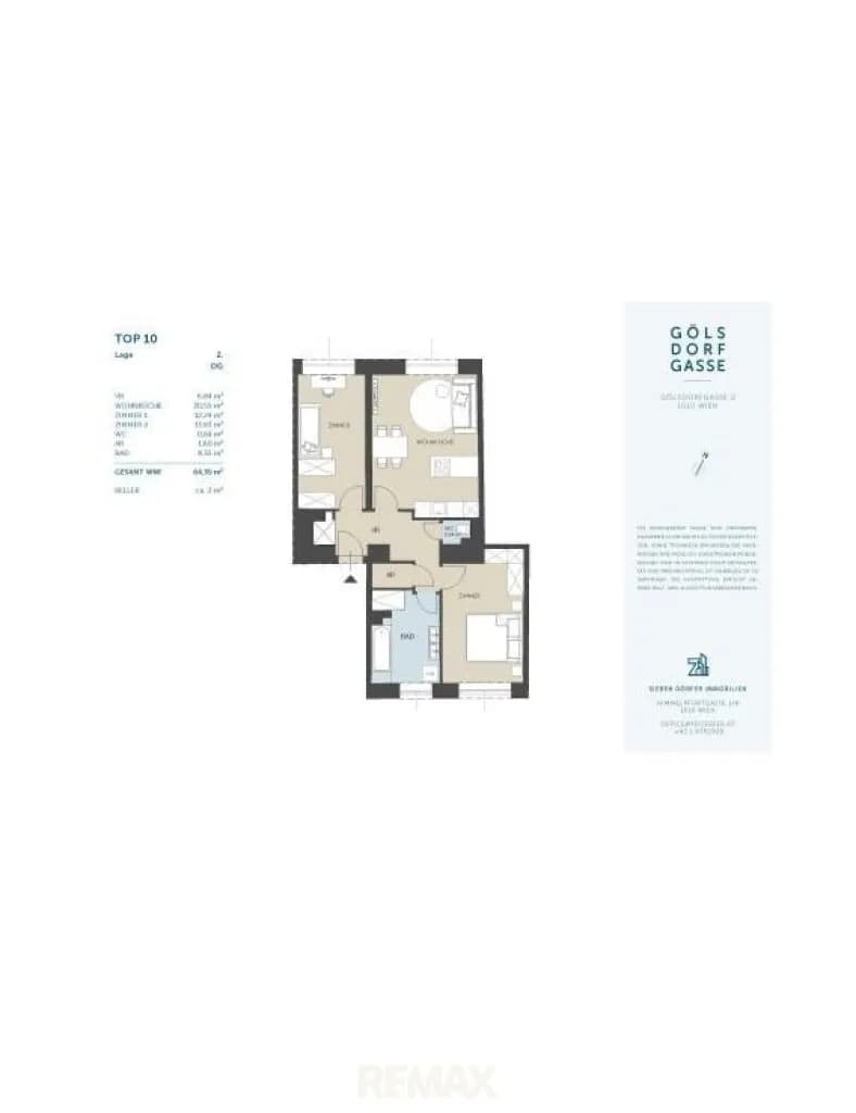 3-Zimmer-Wohnung kaufen in Wien – 64,35 m², € 810.000 – Bild 8 von 8