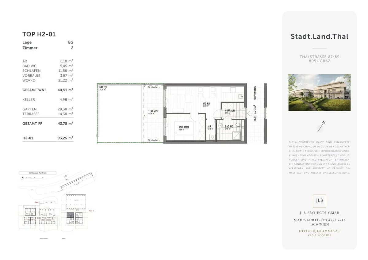 2-Zimmer-Wohnung kaufen in Graz – 44,51 m², € 173.082 – Bild 5 von 11