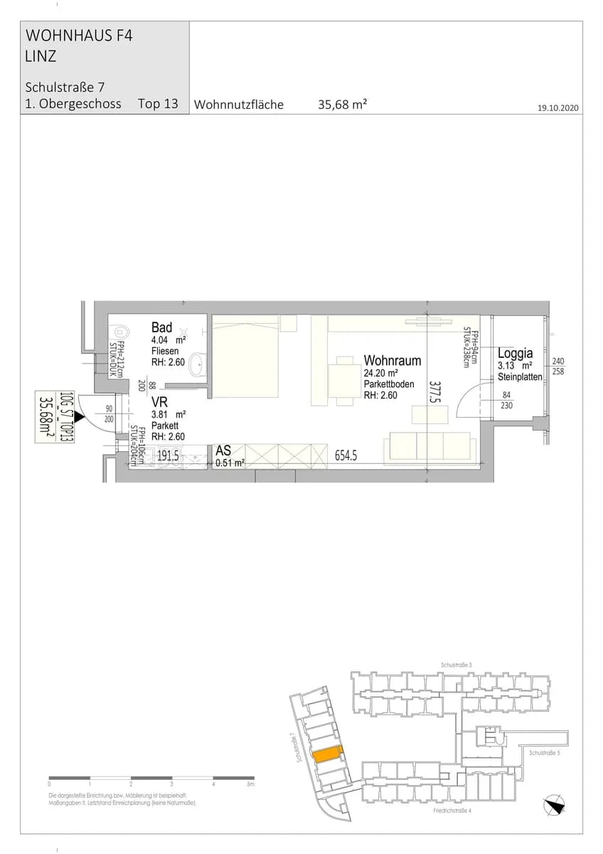 1-Zimmer-Wohnung mieten in Linz – 35,68 m², € 759 – Bild 8 von 40