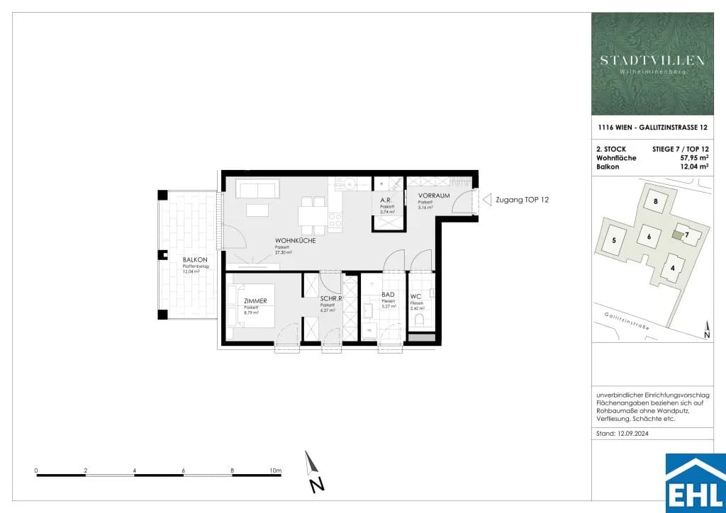 2-Zimmer-Wohnung kaufen in Wien – 57,82 m², € 472.900 – Bild 15 von 15