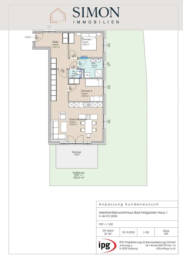 3-Zimmer-Wohnung kaufen in Sankt Johann im Pongau – 73 m², € 478.000 – Bild 6 von 8