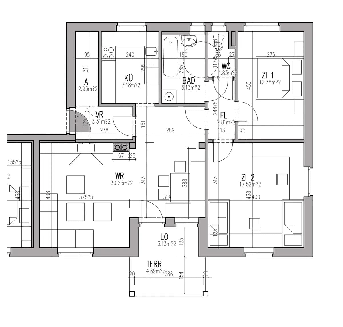 3-Zimmer-Wohnung mieten in Südoststeiermark – 81,4 m², € 1.077 – Bild 2 von 15