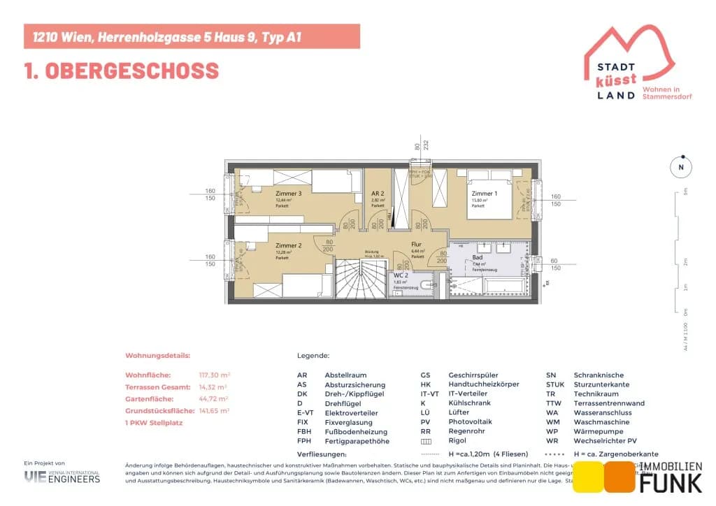 4-Zimmer-Haus kaufen in Wien – 116,81 m², € 621.900 – Bild 15 von 16