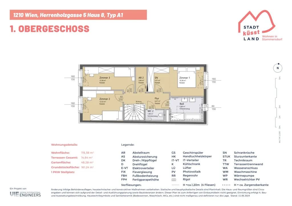 4-Zimmer-Haus kaufen in Wien – 116,81 m², € 634.900 – Bild 20 von 20