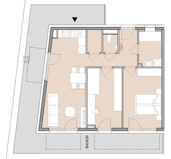 3-Zimmer-Wohnung mieten in Graz – 60,46 m², € 898