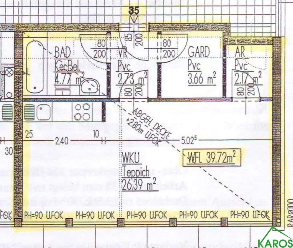 1-Zimmer-Wohnung mieten in Wien – 39,72 m², € 634 – Bild 4 von 4