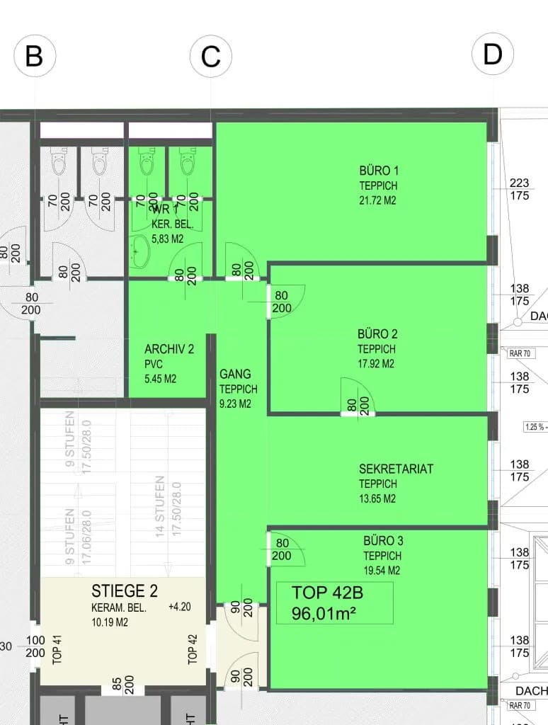 Gewerbeimmobilie mieten in Wien – 96 m², € 1.843 – Bild 10 von 10