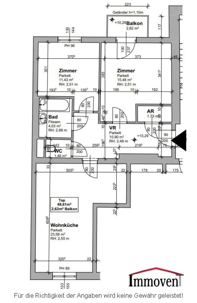 3-Zimmer-Wohnung kaufen in Graz – 69 m², € 239.000 – Bild 15 von 15