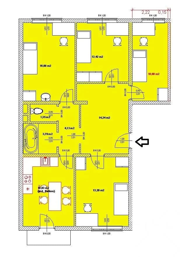 4-Zimmer-Wohnung mieten in Graz – 96 m², € 1.350 – Bild 11 von 11