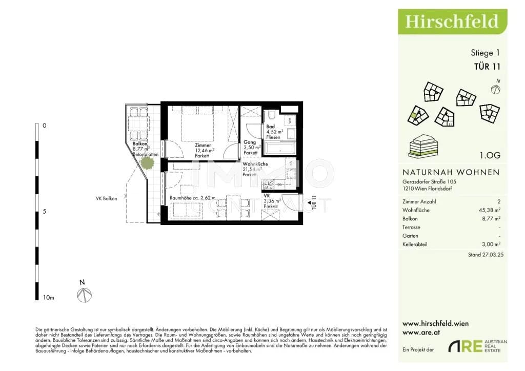 2-Zimmer-Wohnung kaufen in Wien – 45,38 m², € 259.000 – Bild 10 von 10