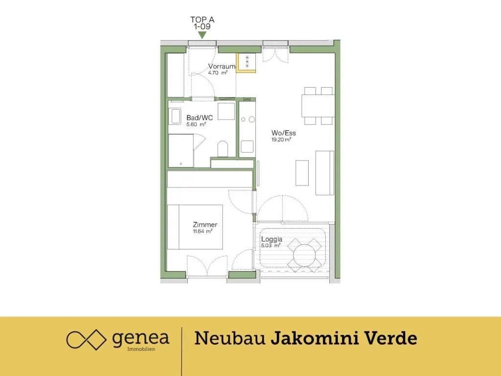 2-Zimmer-Wohnung kaufen in Graz – 41,14 m², € 207.000 – Bild 2 von 16