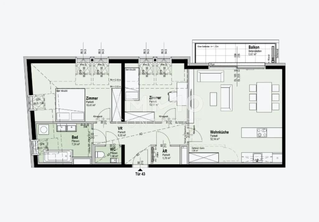 3-Zimmer-Wohnung kaufen in Wien – 84,97 m², € 675.300 – Bild 15 von 15