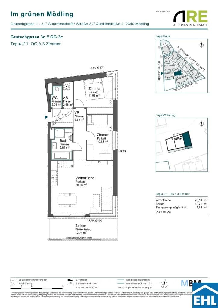 Immobilie kaufen in Mödling – 73,1 m², € 433.875 – Bild 9 von 9