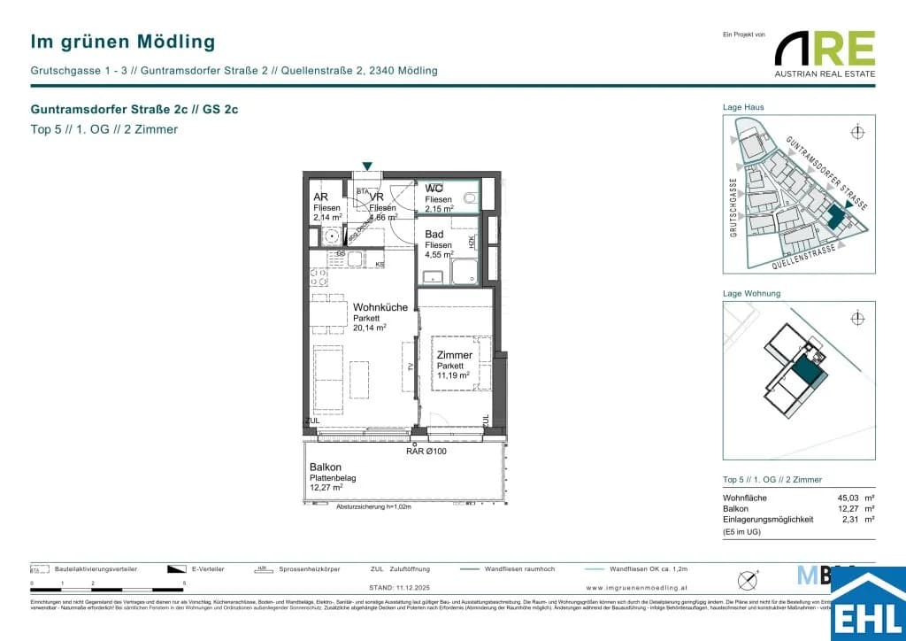 Immobilie kaufen in Mödling – 45,03 m², € 267.000 – Bild 8 von 8
