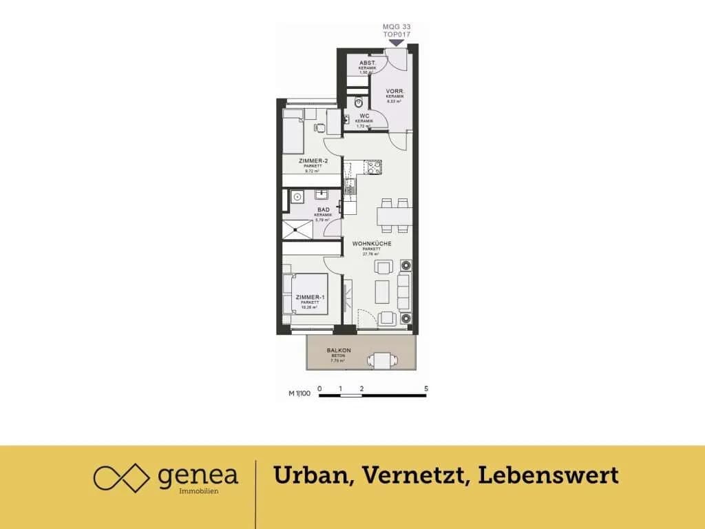 3-Zimmer-Wohnung mieten in Graz – 63,28 m², € 936 – Bild 2 von 28