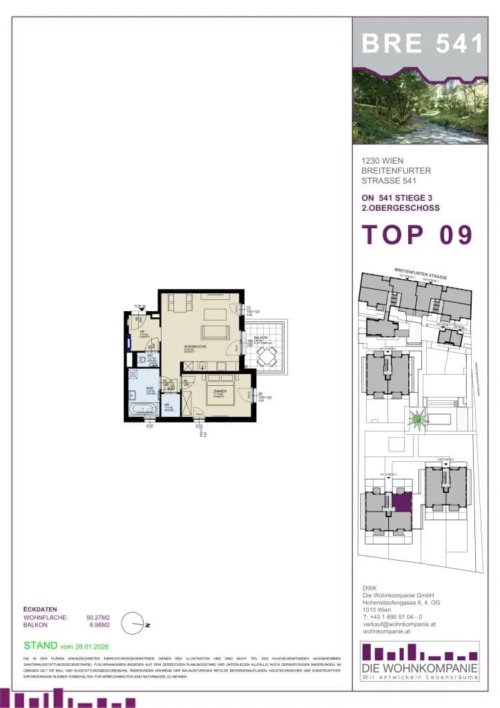 2-Zimmer-Wohnung kaufen in Wien – 50,24 m², € 346.710 – Bild 11 von 11