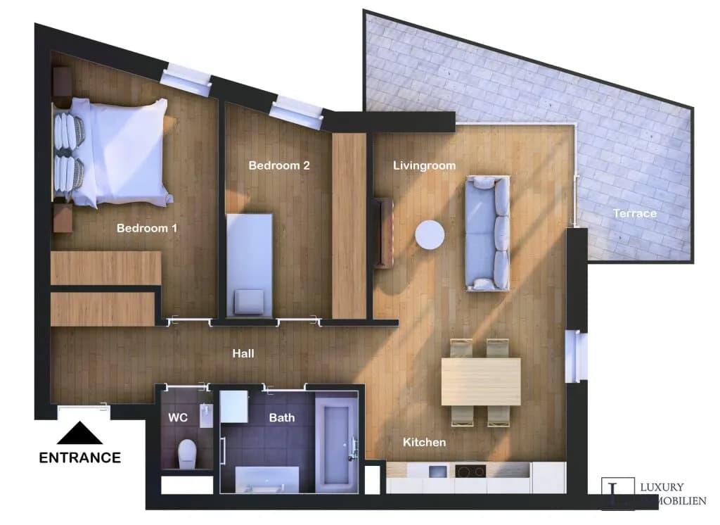 3-Zimmer-Wohnung mieten in Wien – 63,23 m², € 2.282 – Bild 19 von 20