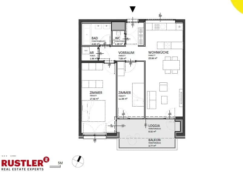 3-Zimmer-Wohnung kaufen in Wien – 78,24 m², € 476.000 – Bild 14 von 15