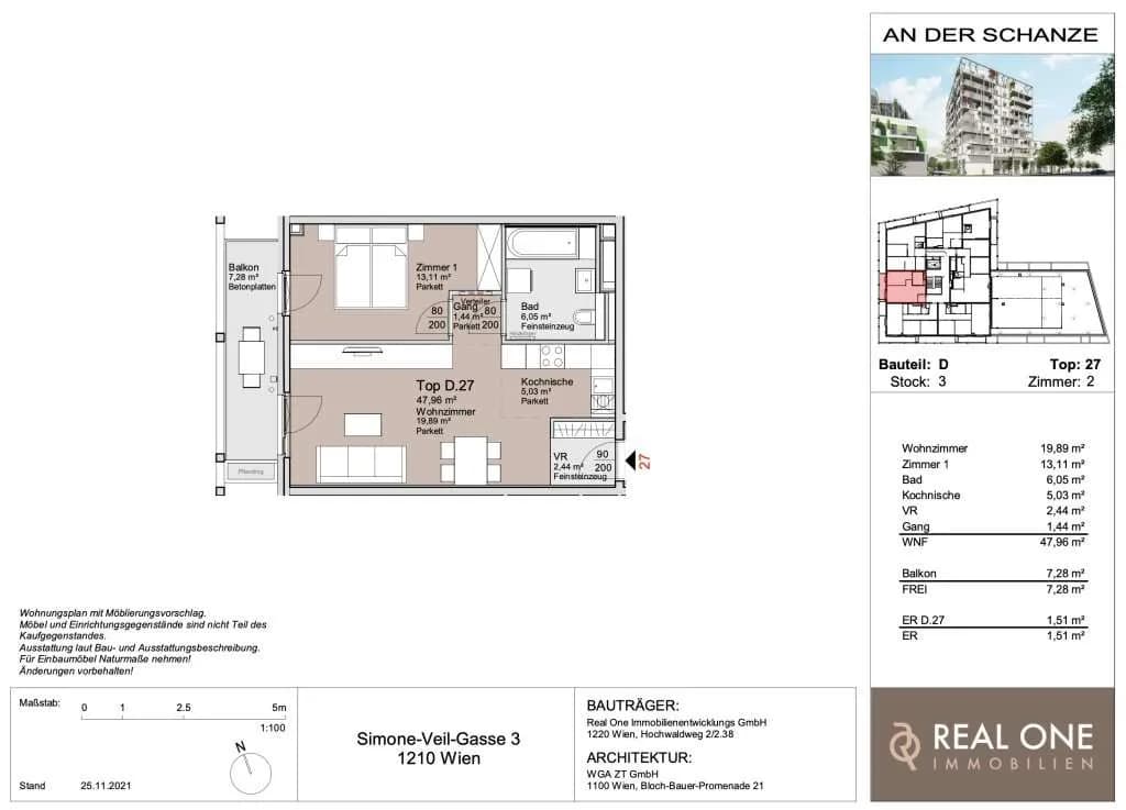 2-Zimmer-Wohnung kaufen in Wien – 47,96 m², € 315.000 – Bild 21 von 21