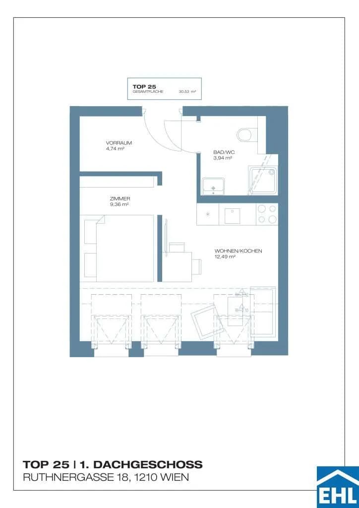 Immobilie kaufen in Wien – 30,53 m², € 282.000 – Bild 5 von 5