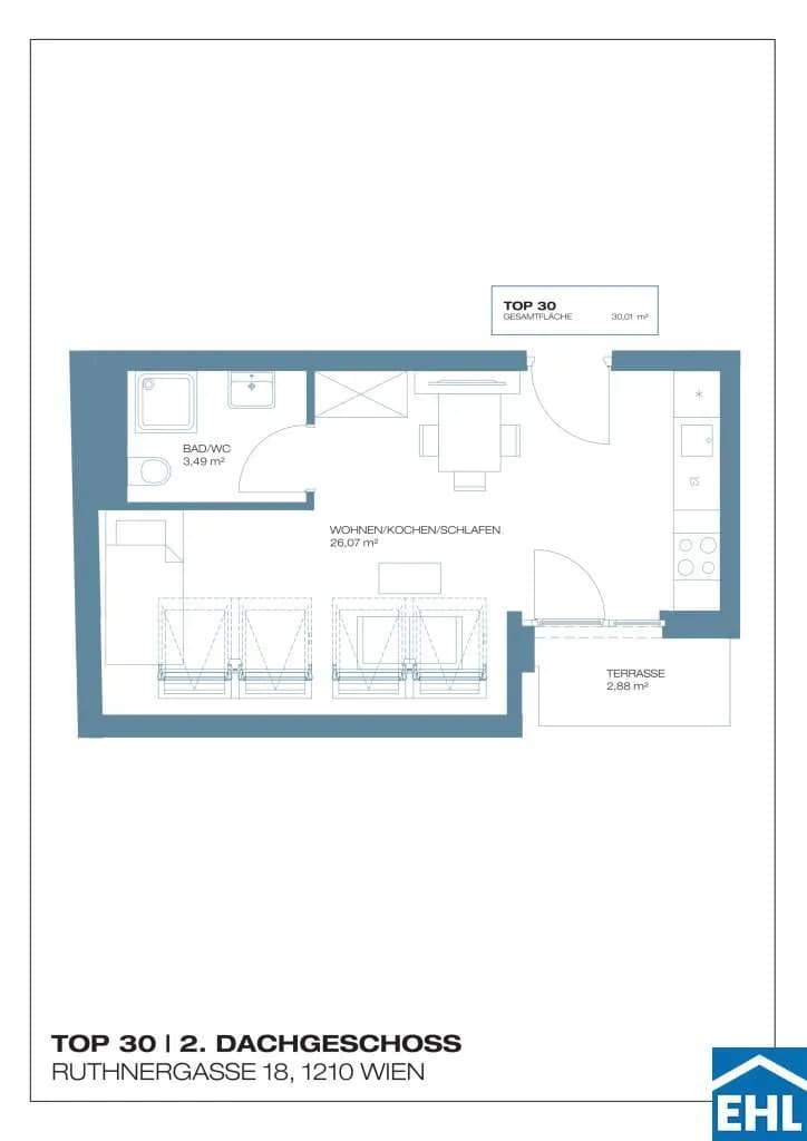 Immobilie kaufen in Wien – 30,01 m², € 283.200 – Bild 5 von 5