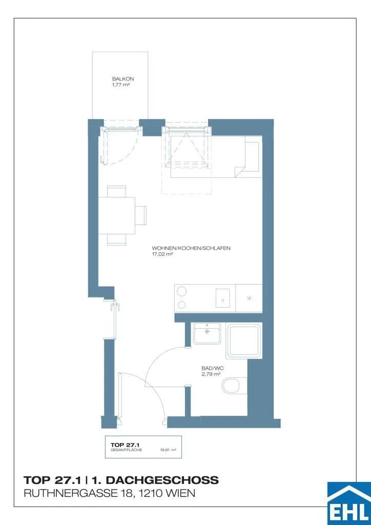 Immobilie kaufen in Wien – 46,1 m², € 441.600 – Bild 5 von 5