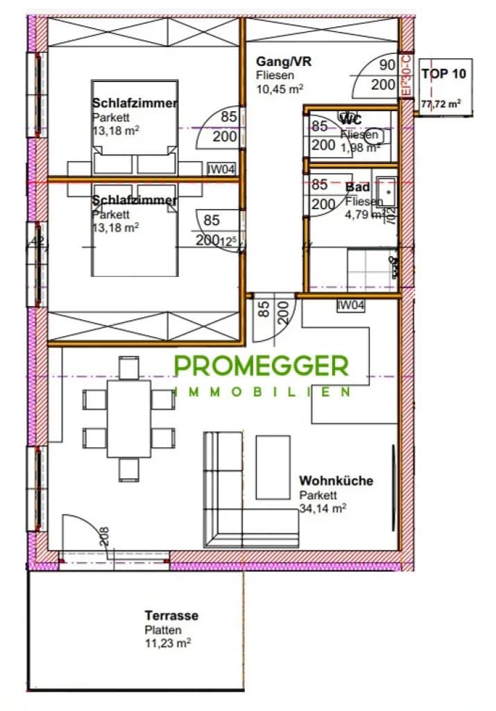 3-Zimmer-Wohnung kaufen in Liezen – 77,72 m², € 352.800 – Bild 4 von 4