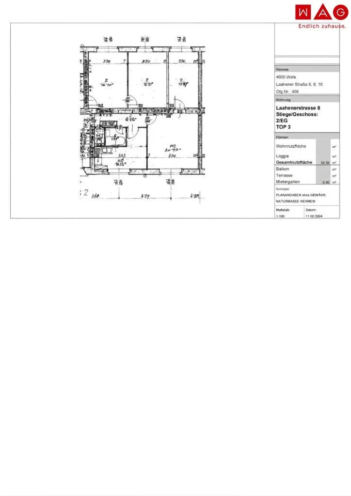 2-Zimmer-Wohnung mieten in Wels – 54,38 m², € 696 – Bild 12 von 12