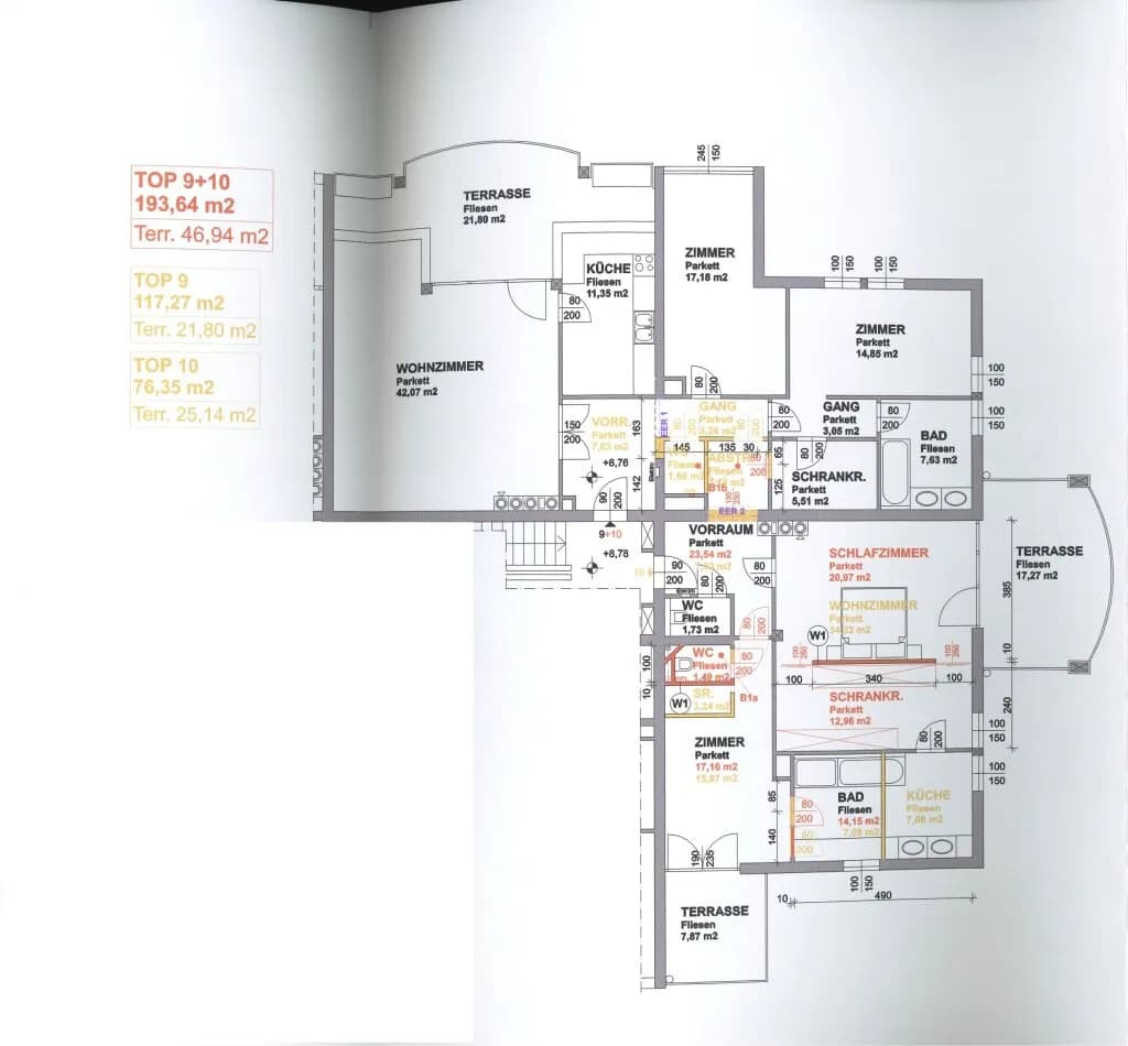 5-Zimmer-Wohnung mieten in Wien – 193,64 m², € 3.000 – Bild 22 von 22