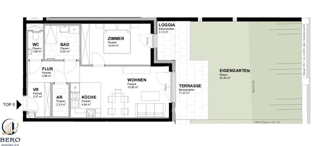 2-Zimmer-Wohnung kaufen in Gänserndorf – 51,73 m², € 298.200 – Bild 9 von 9