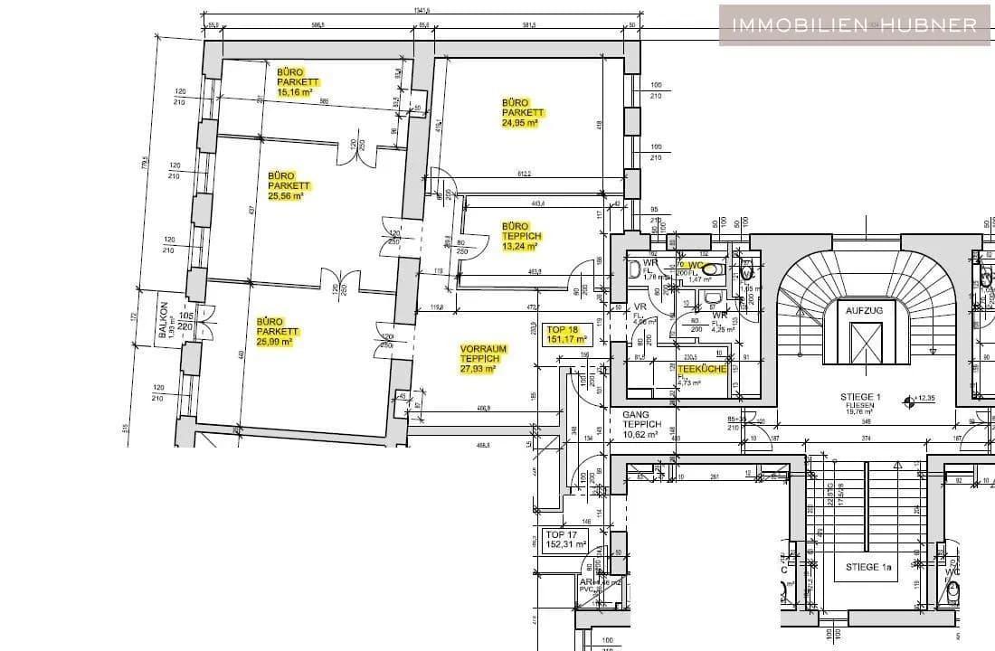5-Zimmer-Gewerbeimmobilie mieten in Wien – 151 m², € 3.050 – Bild 14 von 16