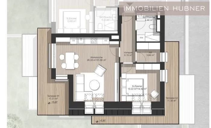 2-Zimmer-Wohnung kaufen in Wien – 60,92 m², € 292.500 – Bild 22 von 29