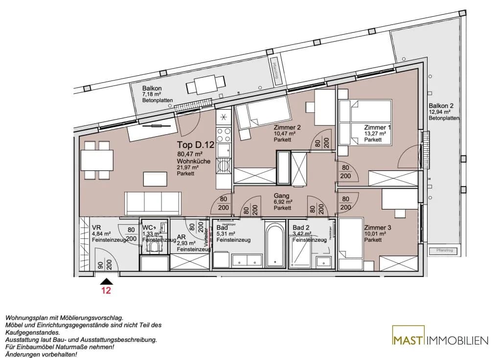 4-Zimmer-Wohnung kaufen in Wien – 80,47 m², € 545.000 – Bild 19 von 19