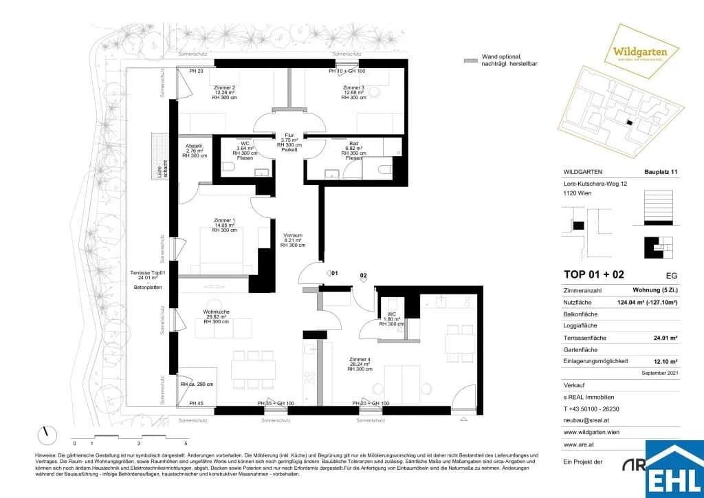 6-Zimmer-Wohnung kaufen in Wien – 127,1 m², € 459.000 – Bild 7 von 8