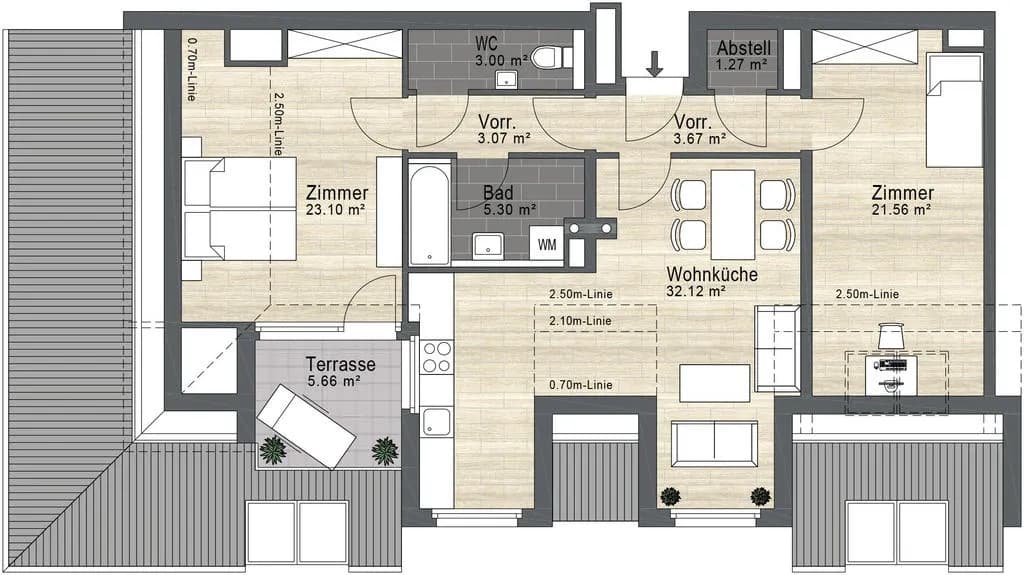 3-Zimmer-Wohnung kaufen in Wien – 93 m², € 298.000 – Bild 14 von 16