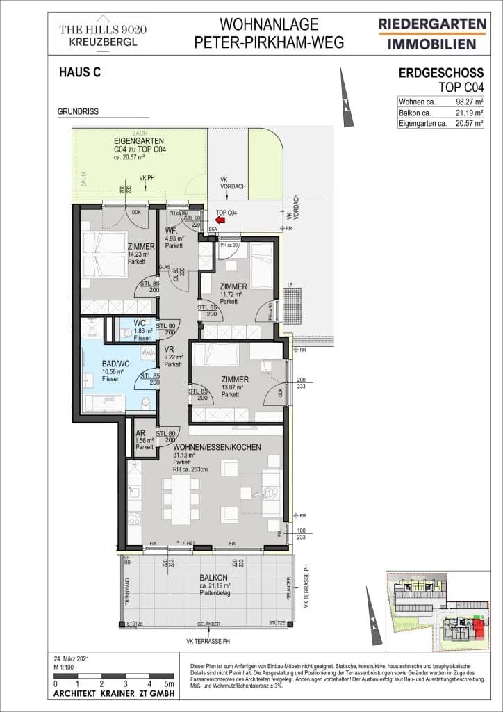 4-Zimmer-Wohnung kaufen in Klagenfurt – 98,27 m², € 680.000 – Bild 19 von 21
