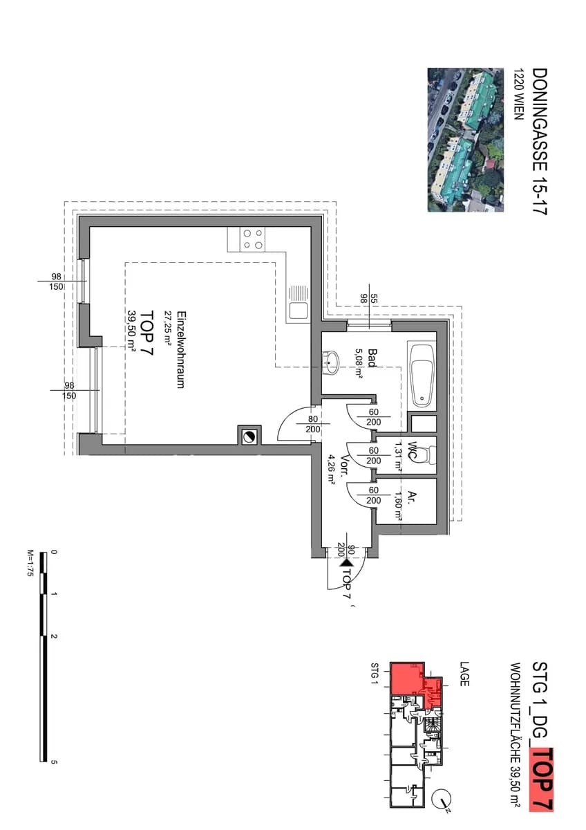 1-Zimmer-Wohnung mieten in Wien – 39,5 m², € 800 – Bild 14 von 14