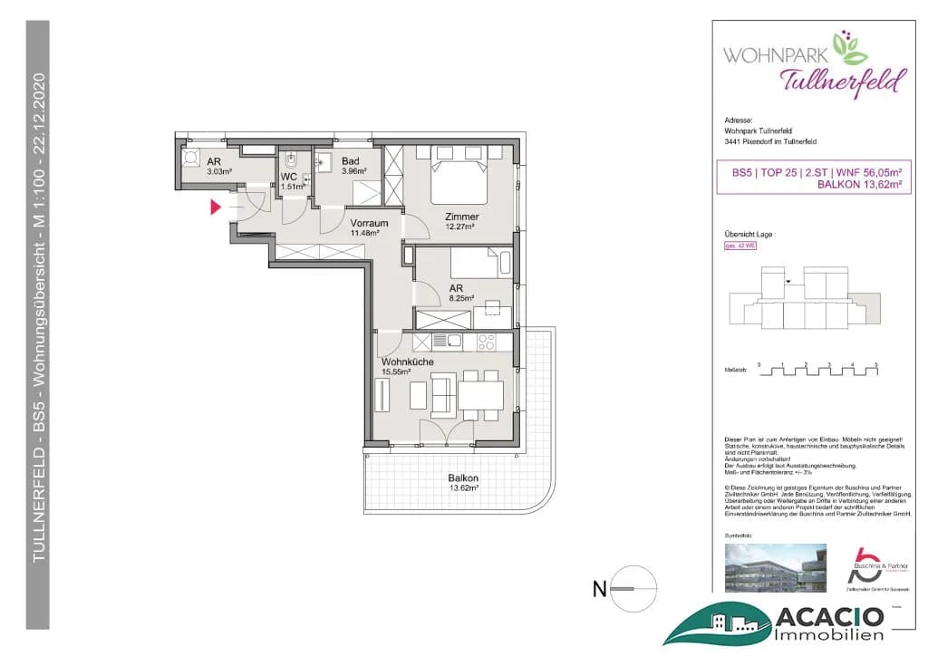 3-Zimmer-Wohnung mieten in Tulln – 56,05 m², € 899 – Bild 15 von 15