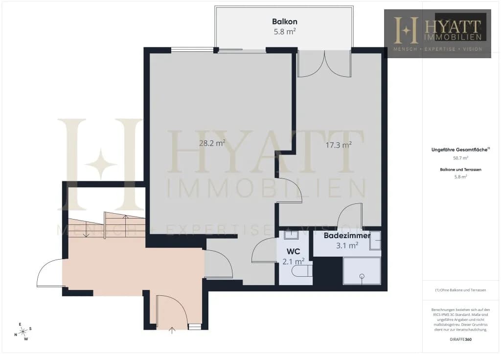2-Zimmer-Wohnung kaufen in Wien – 50,65 m², € 575.000 – Bild 9 von 9