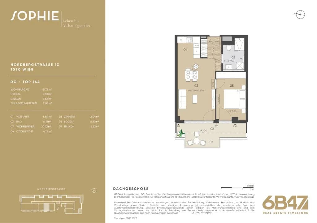2-Zimmer-Wohnung kaufen in Wien – 45,72 m², € 698.000 – Bild 13 von 13