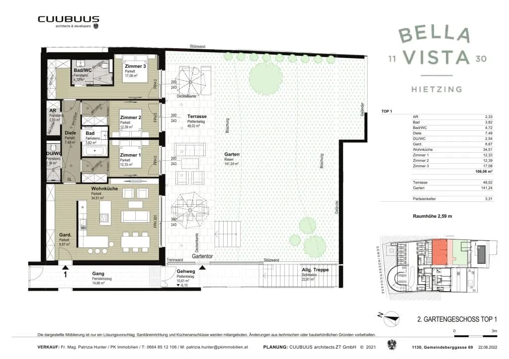 4-Zimmer-Wohnung mieten in Wien – 106,07 m², € 3.855 – Bild 27 von 27