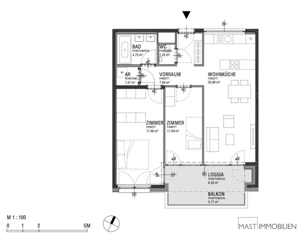 3-Zimmer-Wohnung kaufen in Wien – 78,21 m², € 488.000 – Bild 11 von 11