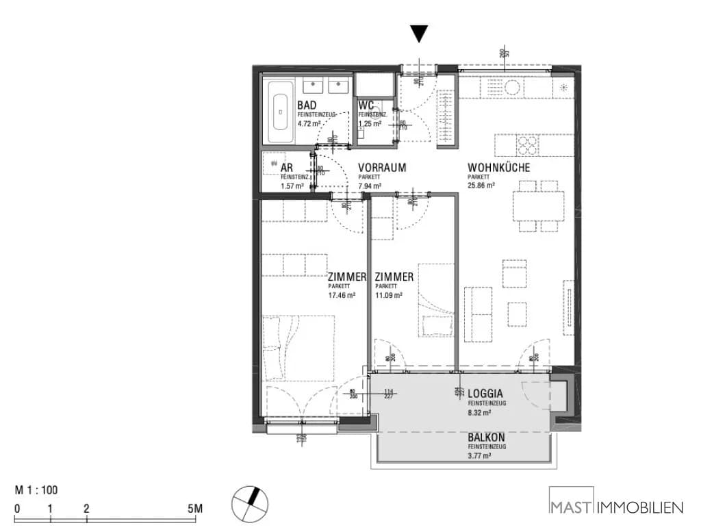3-Zimmer-Wohnung kaufen in Wien – 78,21 m², € 501.000 – Bild 11 von 11