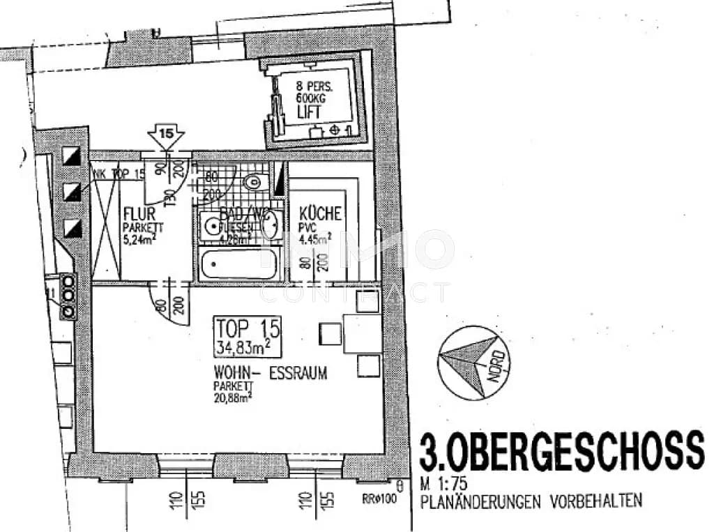 1-Zimmer-Wohnung mieten in Linz – 34,83 m², € 539 – Bild 10 von 10