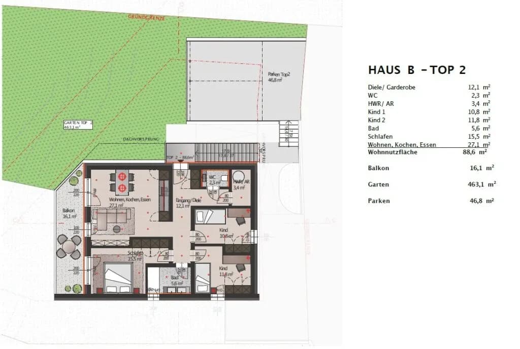 Wohnung kaufen in Wels-Land – 88,6 m², € 505.709 – Bild 8 von 8