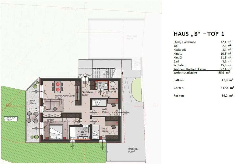Wohnung kaufen in Wels-Land – 88,6 m², € 485.859 – Bild 8 von 8