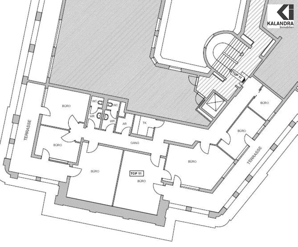 7-Zimmer-Gewerbeimmobilie mieten in Wien – 181 m², € 10.797 – Bild 24 von 25